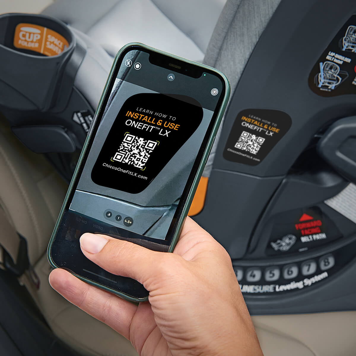 ���� ������ ����� ���� ��� LX ������� � Chicco OneFit LX ClearTex All-in-One Car Seat