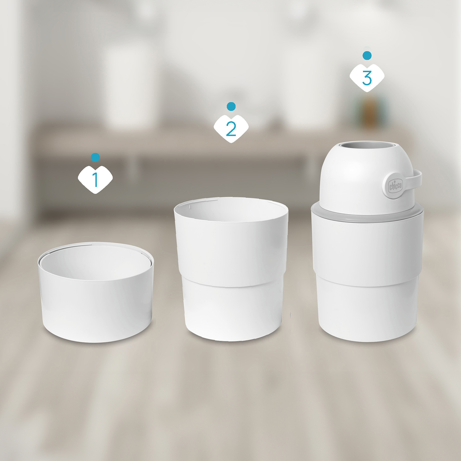 �� ������� ������� ����� � Chicco Telescopic Nappy Bin