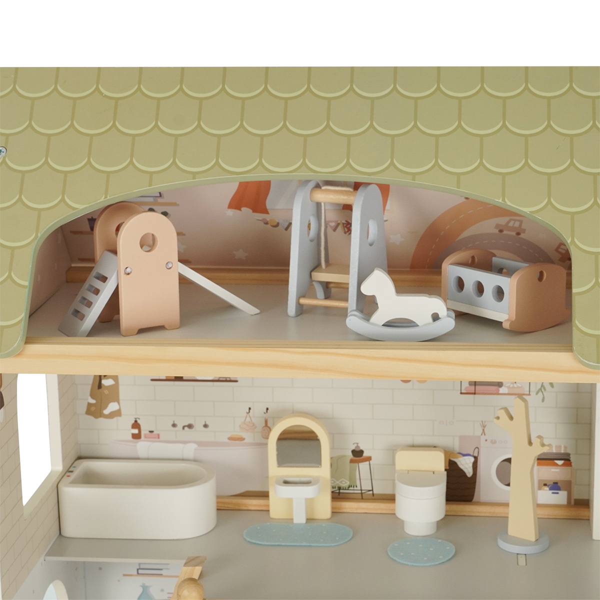 ��� ����� ������ ���� ������� ��� ������ � ����Dainy�s Wooden Urban Villa Doll House