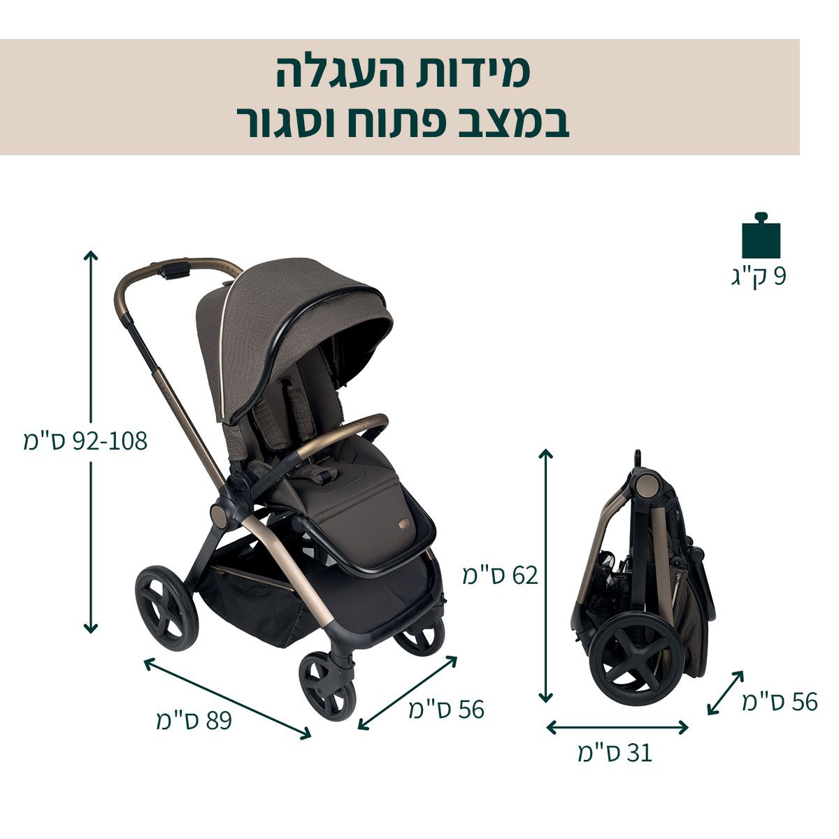 ���� ������ ����� ���� ������ ����� ������ ������ � Chicco Mysa Stroller Bronze Lizard Royal Edition
