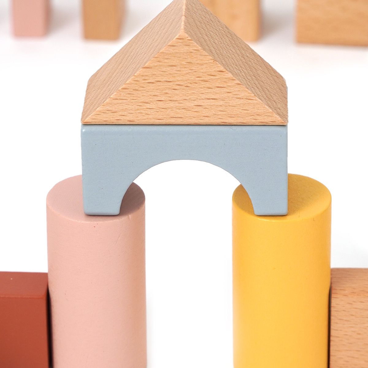 �� ������ �� ������ ������ 60 ����� � ����Dainy�s Wooden Building Blocks Set 60 pcs