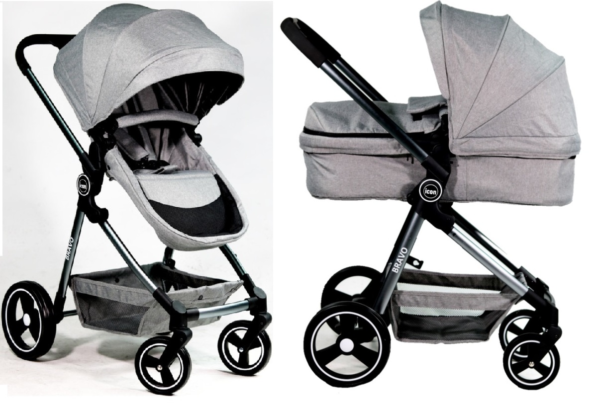 BSBEBE עגלת SPORTLINE CIELO PRO 2023 דמוי עור שחור עגלות