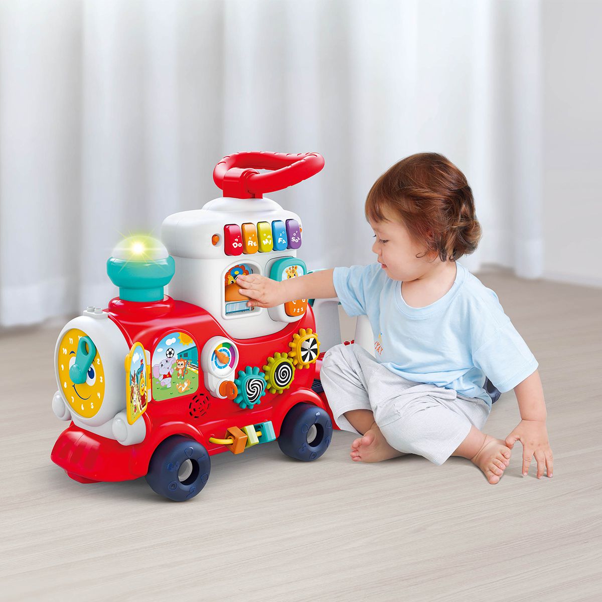 ���� �����/����� ���� ���� � Hola Toys 4in 1 Smart Learning Push & Ride Train